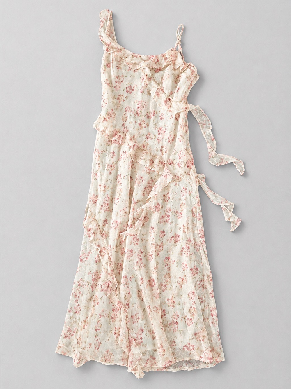 Floral Ruffle Maxi Dress - Picture 3 of 8